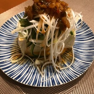 豆腐の中華風サラダ